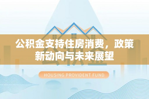 珠海公积金支持住房消费，政策新动向与未来展望