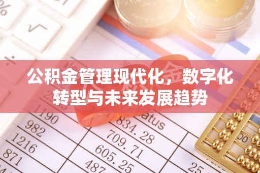 珠海公积金管理现代化，数字化转型与未来发展趋势