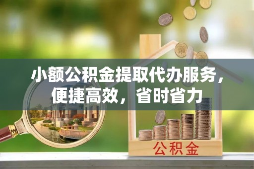 珠海小额公积金提取代办服务，便捷高效，省时省力