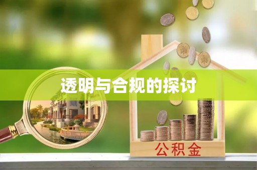珠海透明与合规的探讨