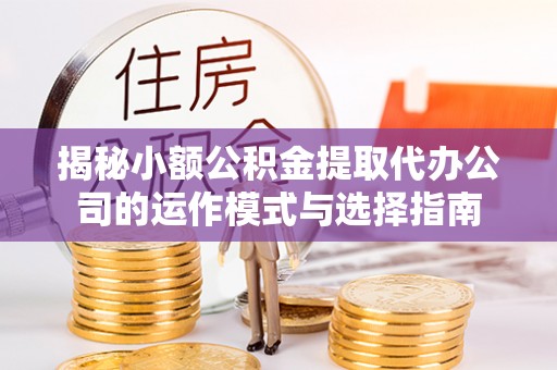 珠海揭秘小额公积金提取代办公司的运作模式与选择指南