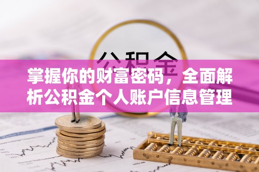 珠海掌握你的财富密码，全面解析公积金个人账户信息管理