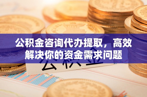 珠海公积金咨询代办提取，高效解决你的资金需求问题