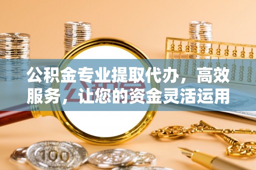 珠海公积金专业提取代办，高效服务，让您的资金灵活运用