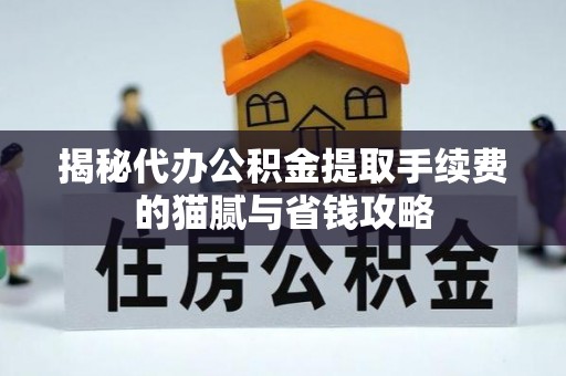 珠海揭秘代办公积金提取手续费的猫腻与省钱攻略