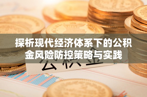 珠海探析现代经济体系下的公积金风险防控策略与实践