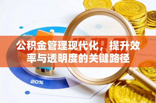 珠海公积金管理现代化，提升效率与透明度的关键路径