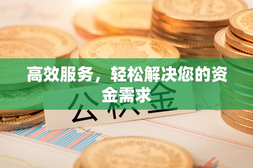 珠海高效服务，轻松解决您的资金需求