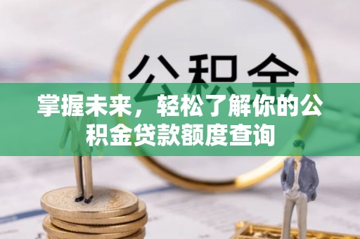 珠海掌握未来，轻松了解你的公积金贷款额度查询