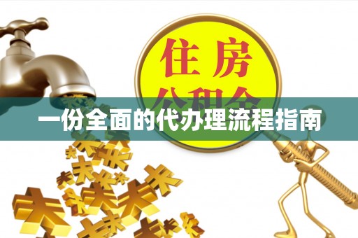 珠海一份全面的代办理流程指南