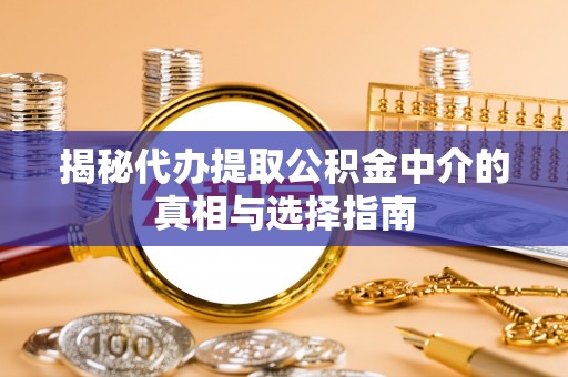 珠海揭秘代办提取公积金中介的真相与选择指南