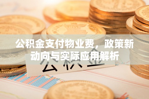 珠海公积金支付物业费，政策新动向与实际应用解析